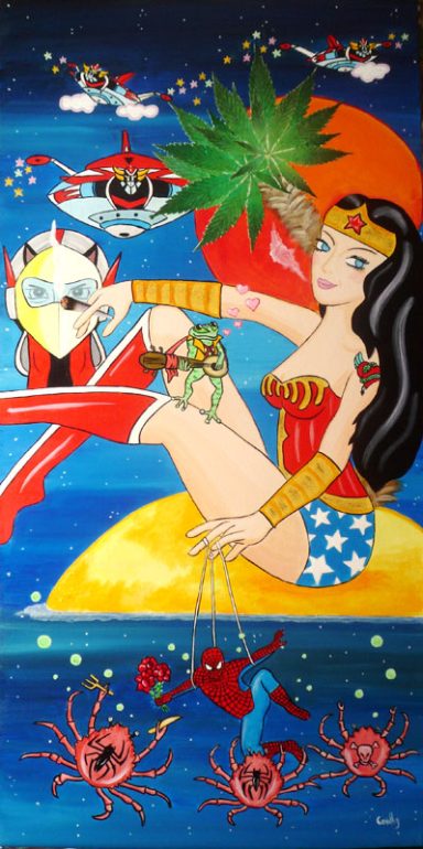 quand Wonderwoman et Goldorack font un break